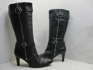 ecco black knee high boots