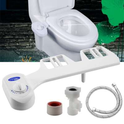 #ad #ad Bidet Fresh Water Dual Spray Kit Non Electric Toilet Seat Attachment Cold Wash $25.29