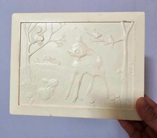 Vtg Nubone Co. Celluloid Box twinkies brand trinket/ infant cloth box BAMBI -B4