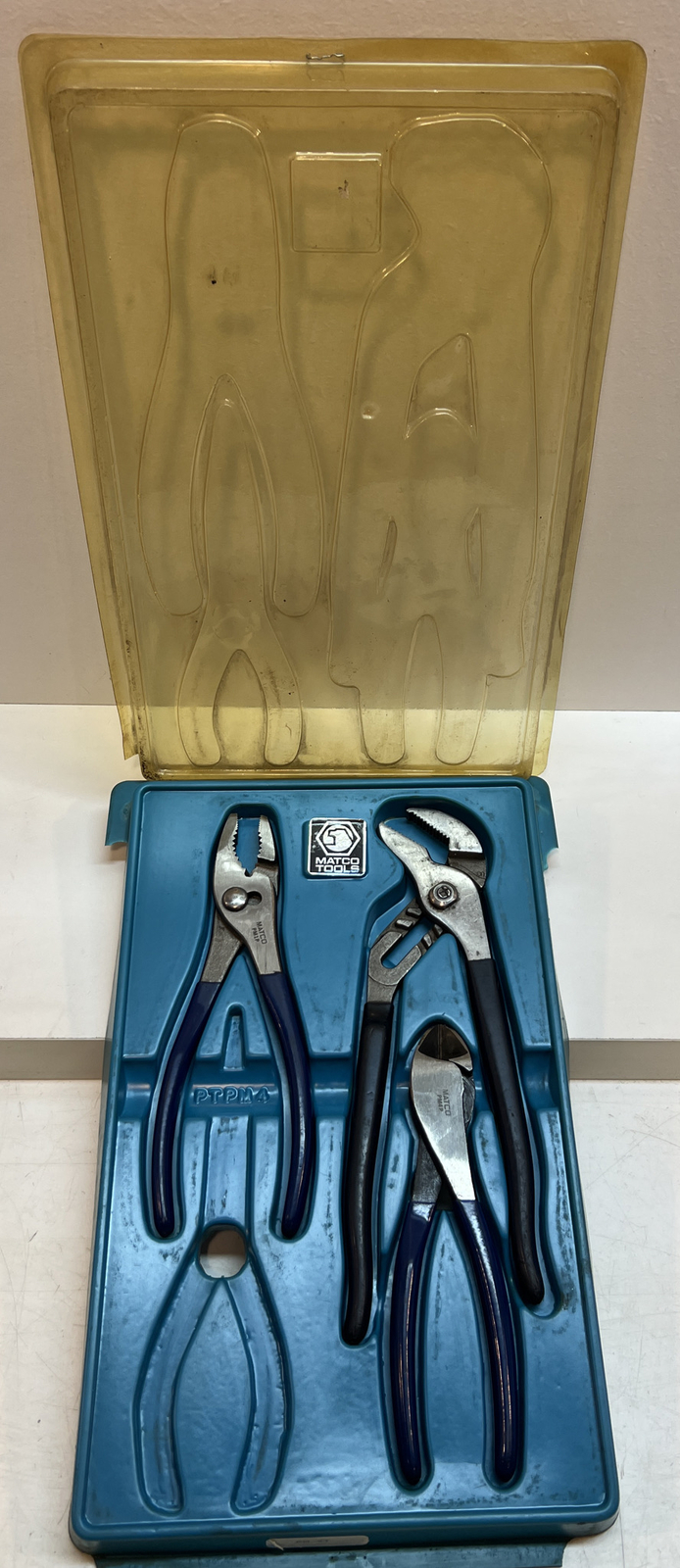 Matco Tools Blue Hand Pliers & Wire Cutter Set of 3 In Tray eBay