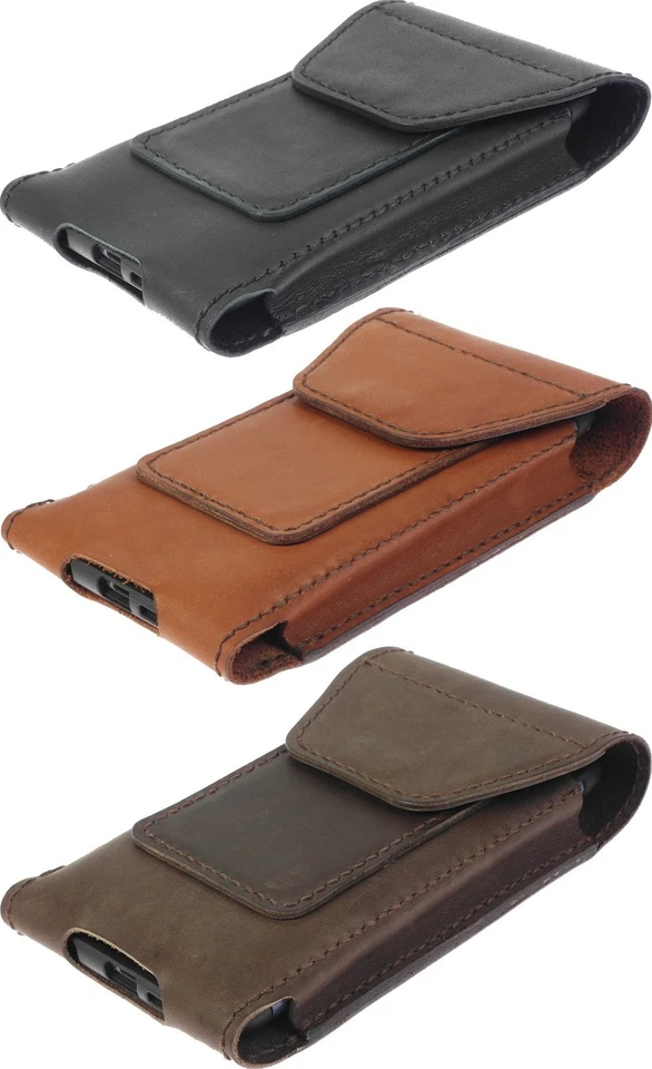 СШИТЫЙ ВРУЧНУЮ ЧЕХОЛ TOGO ИЗ НАТУРАЛЬНОЙ КОЖИ С 2 КАРМАНАМИ ЧЕХОЛ ДЛЯ ТЕЛЕФОНОВ - Изображение 4 из 4