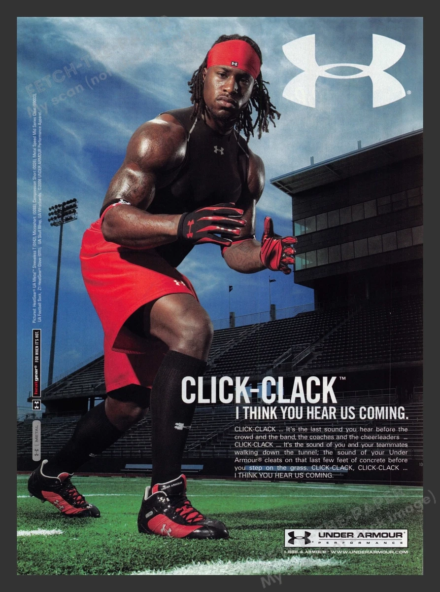 2000s Under Armour Football Athlete Print Advertisement Ad 2006