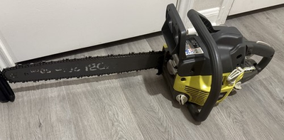 #ad Ryobi Chainsaw C4620 2 Cycle Gas. Box Tools Oil Bottle amp; 3 Pcs Chain Excellent $99.00