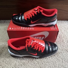 Size 11.5 - Nike Total 90 Black White Black Bright Crimson No Lid