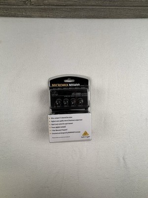 NWB Behringer Micromix MX400 Ultra Low Noise 4 Channel Line Mixer, Podcast