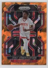 2021-22 Panini Prizm Orange Ice Prizm Josh Christopher #324 08aq