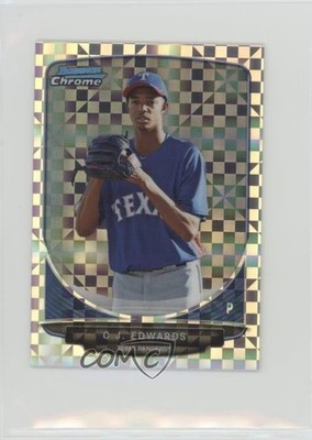 2013 Bowman Chrome Minis X-Fractor 51/100 Carl Edwards Jr CJ Edwards #250 y0i