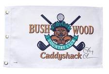 Chevy Chase Autographed Caddyshack Bushwood Golf Flag JSA Authenticated
