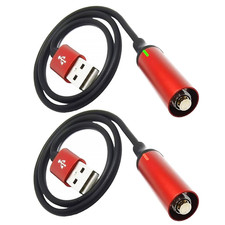 2-Pack USB High-Speed Charging Cable for 510 Portable Soldering Irons  Flashlig