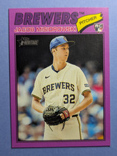 2026 TOPPS HERITAGE BASEBALL JACOB MISIOROWSKI LIGHT PURPLE BORDER PARALLEL RC