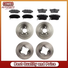 Front Rear Brake Rotors Brake Pads for 1991-1997 Honda Accord