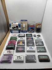 HUGE VINTAGE LARGE LOT OF RUBBER STAMP PADS SUPPLIES ALL NEW 26 PIECES