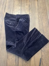 VTG Calvin Klein Jeans Women's Black Velvet W/ Satin Trim Pocket Pants, Size 16