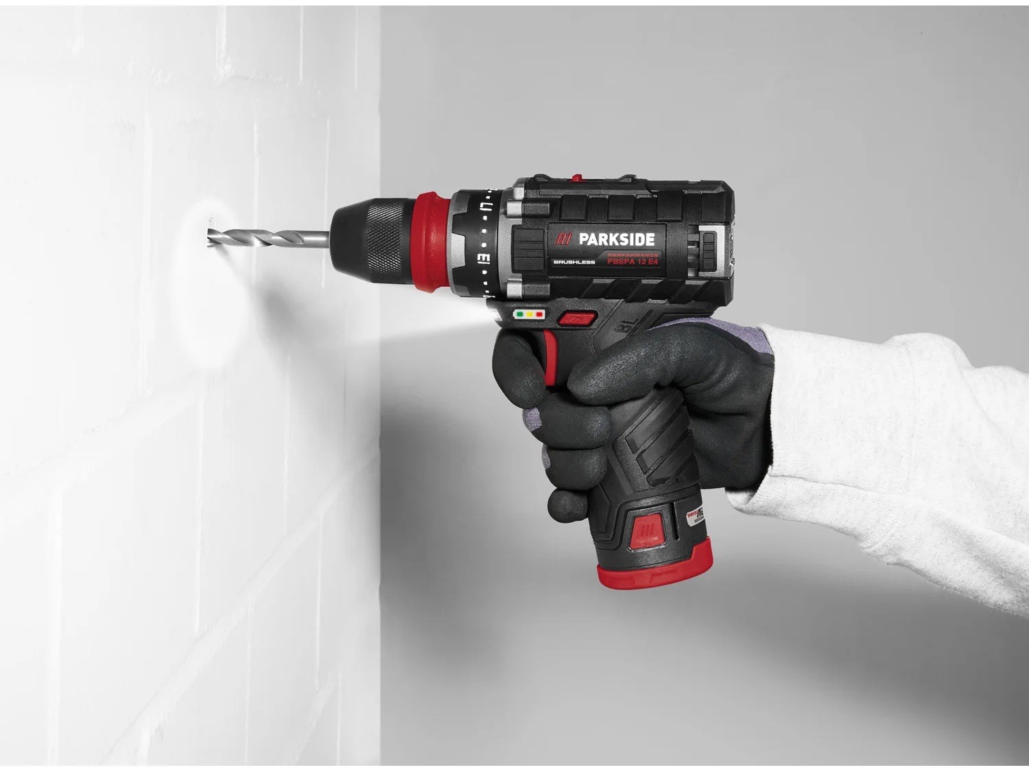 Parkside Trapano Avvitatore 12V Brushless PBSPA 12 E4 2 Batterie Caricatore