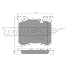Tomex Brakes Bremsbelagsatz Bremsklötze vorne 34116883892 4073048 | 346994