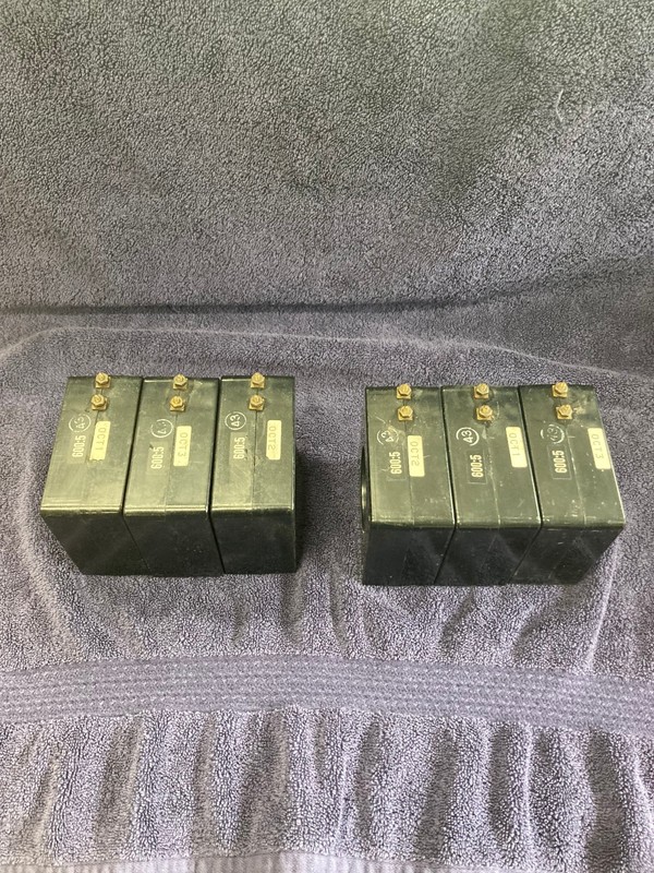 QTY (6) 600:5 Current Transformer for AC Power and Generator Systems