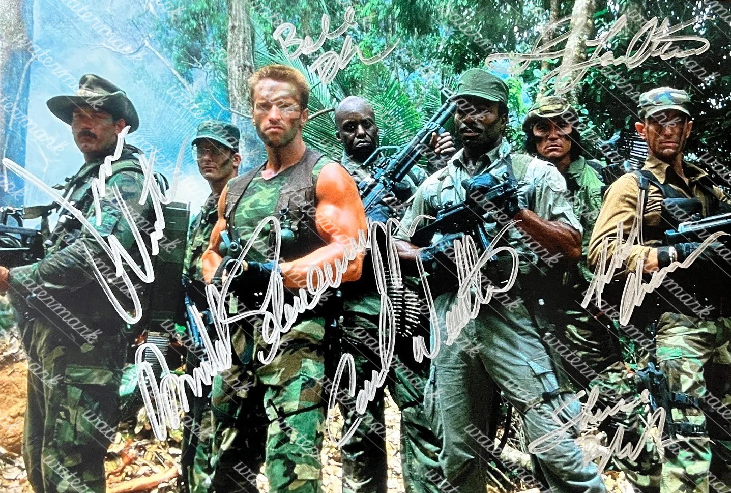 PREDATOR 1987 CAST AUTOGRAPH SIGNED REPRINT POSTER A4 SHEET 210X297. #5