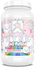 RYSE Loaded Protein Powder - Jet-Puffed Birthday Cake - 25g Whey Protein Isol...