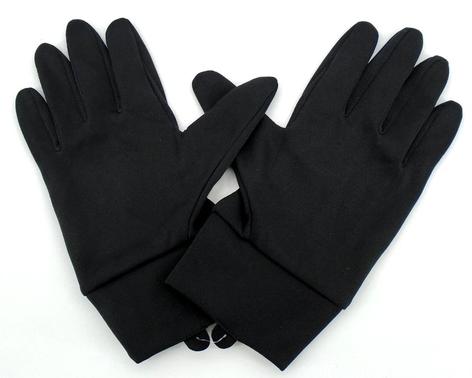 Guantes de correr Nike DRI-FIT para hombre grandes negros/plateados Foto 3 de 4