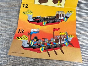 Vintage Lego Legoland 6049-1 Viking Voyager Complete 1987 Castle Lion Knights