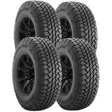 Qty 4 25575r17 Bridgestone Dueler At Rh-s 115t Sl Black Wall Tires