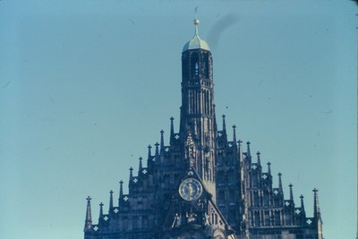 c1960's Ektachrome 35mm Slide Frauenkirche Nuremberg Germany Gothic Architecture