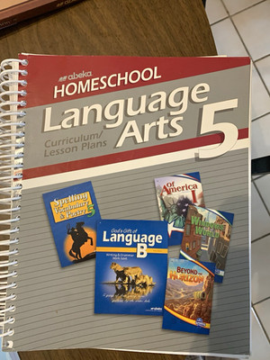 Abeka Homeschool Language Arts 5 Curriculum/Lesson Plans Spiral, Elementary