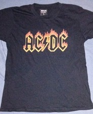 Image of AC/DC Burning logo Kids T-Shirt Size Youth Large
