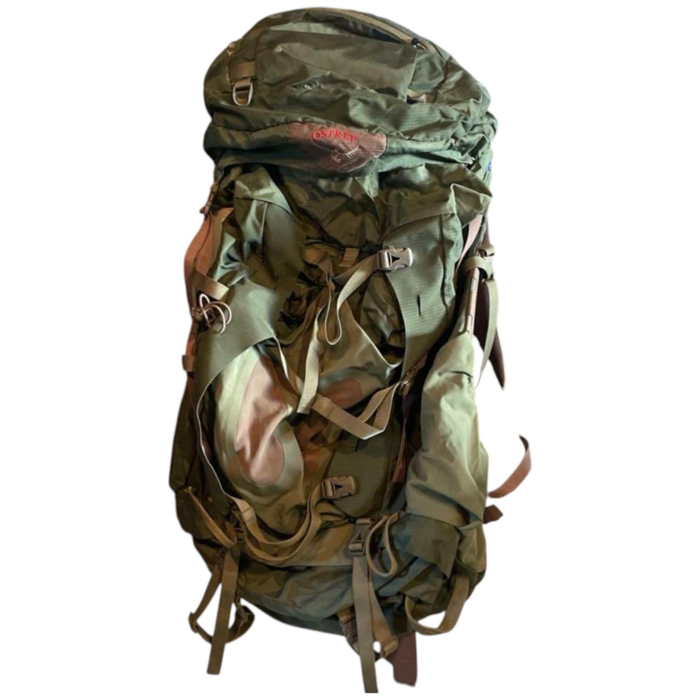 Osprey 85L Backpack Olive Green Large Capacity Used M Size