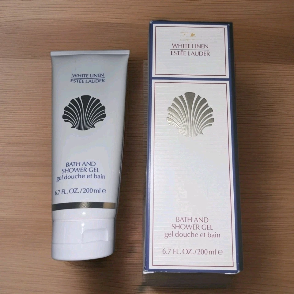 Gel de baño y ducha Estee Lauder LINO BLANCO aroma original años 90 artículo DE COLECCIÓN Foto 2 de 4