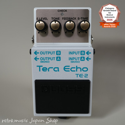 Boss TE-2 Tera Echo Guitar Effects Pedal Ambient Delay Reverb MDP Tech TE2
