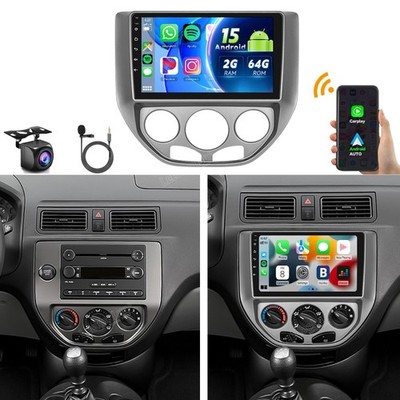 9'' Android 15 Carplay For Ford Focus 2005-2007 Car Stereo Radio GPS BT RDS CAM