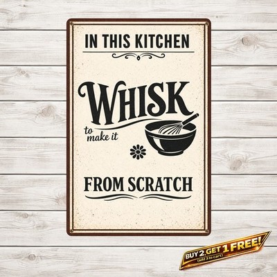 Funny Kitchen Quote Just Stir It Metal Sign Retro Cooking Iron Wall Decor