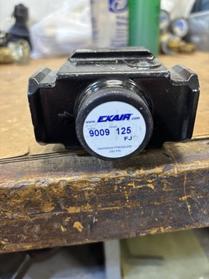 #ad EXAIR PRESSURE REGULATOR MODEL 9009 RANGE= 125FJ MAX PRESSURE 250 $58.00