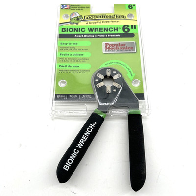 Bionic Wrench 6'' Logger Head Tools SAE 1/4'' - 9/16'' Metric 7mm - 14mm USA Made