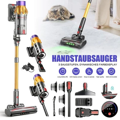 MARKENLOS Profi Staubsauger Hoover Akku 6 IN 1 mit funktion Handstaubsauger kabellos HEPA