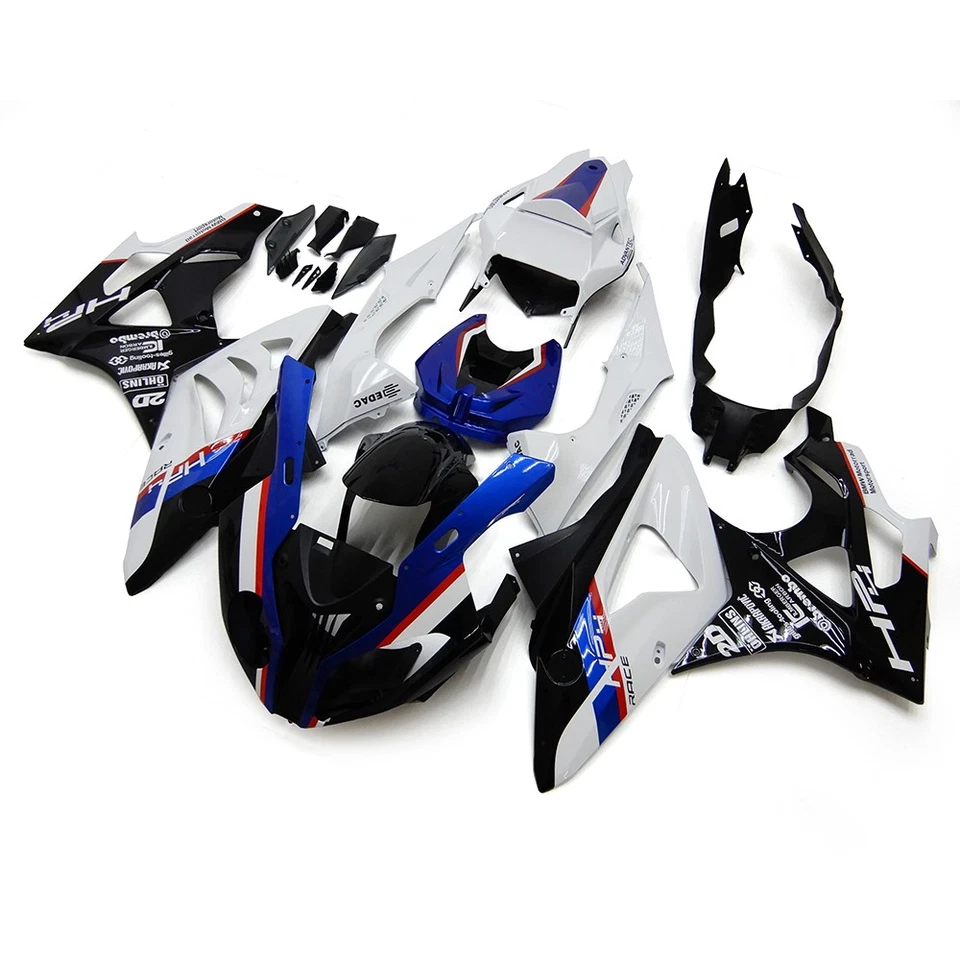 Kit de carenado azul blanco negro para BMW S1000RR 2011-2014 carrocería de inyección ABS Foto 2 de 4