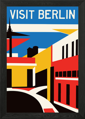 Berlin Travel Poster Framed Wall Art Poster Canvas Print Picture