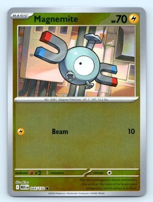 Magnemite 045/132 ~ Common Reverse Holo English Near Mint