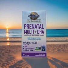 Garden of Life Dr. Formulated Prenatal Multi  DHA Folate  Iron for Mom's 4/27
