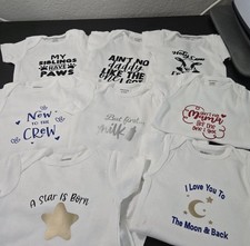 Lustiger Spruch Baby Weste | Personalisiert Baby Grow | Handmade Outfit UK