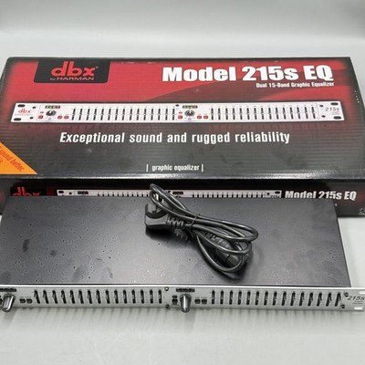 DBX 215s 15-Band Dual Channel Graphic Equalizer Switchable ±6 or ±15 dB New