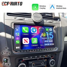 4+64G Für VW GOLF VI/6 2008-2013 Android 15 Apple Carplay Autoradio GPS KAM WIFI