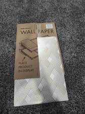 Main Street Wallpaper 24 White And Gold Desig...