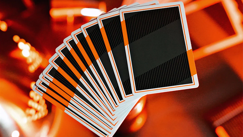 NOC3000X3: Black/Orange (Human) Poker Playing Cards - Picture 3 of 8