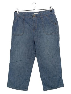 MAC Damen Mom Jeans Kali Chino Gr. 42/XL Blau Casual Denim