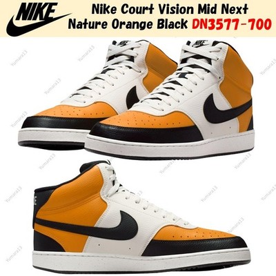 Nike Court Vision Mid Next Nature Orange Black DN3577-700 Men's