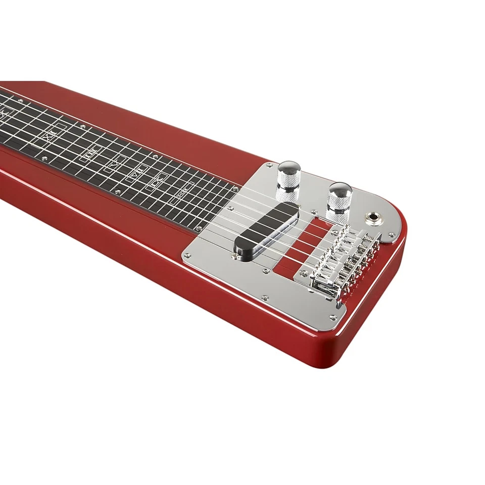 Guitarra Rogue RLS-1 Lap Steel con soporte y estuche rojo metálico Foto 3 de 4