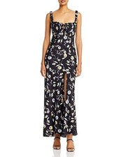 Floral Print Square Neck Maxi Dress