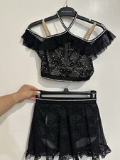 Competition Dance Costume - Black Child Large